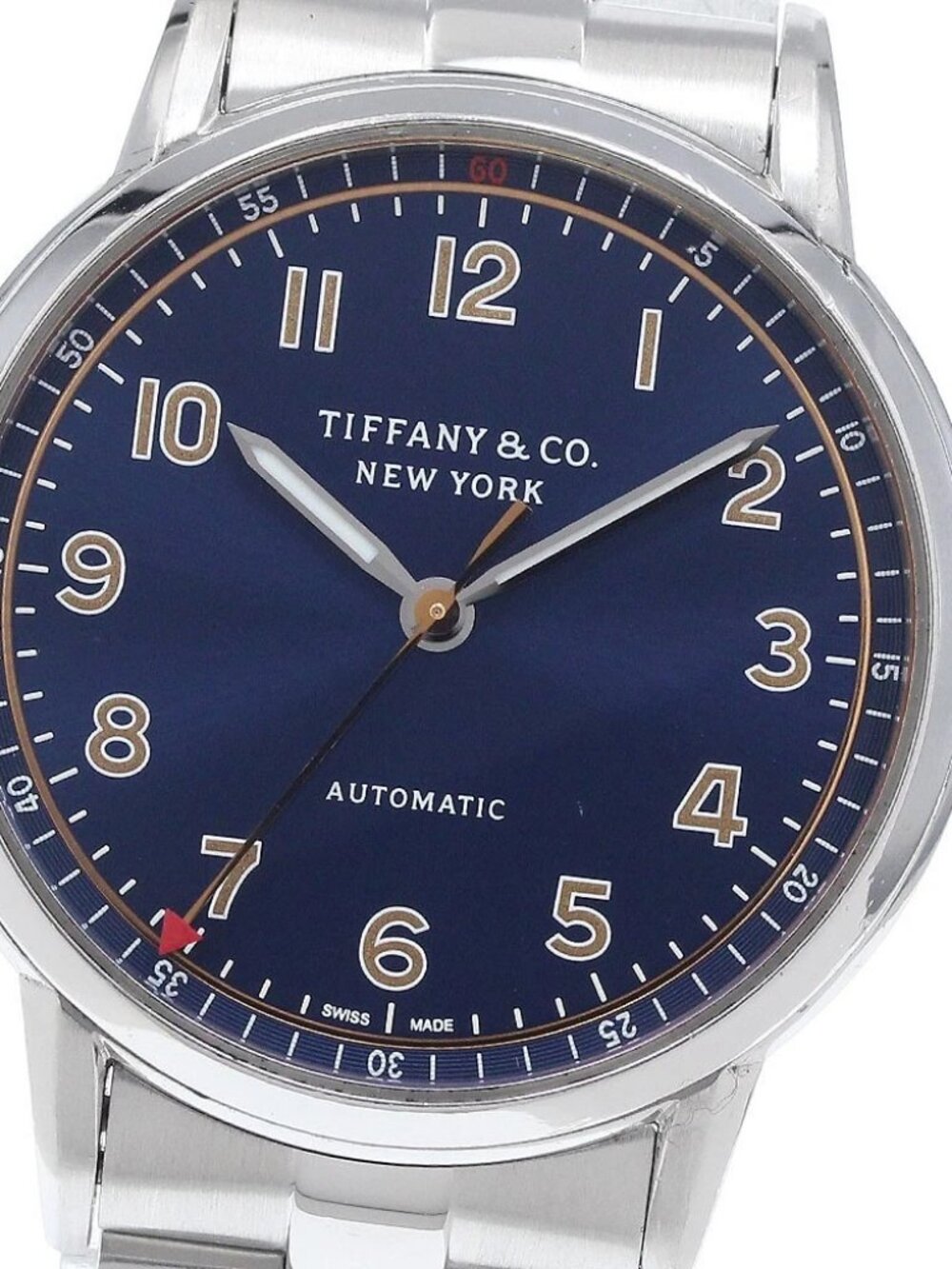 TIFFANY & Co. CT60 34668337 Navy Dial Automatic Men's Watch_939289